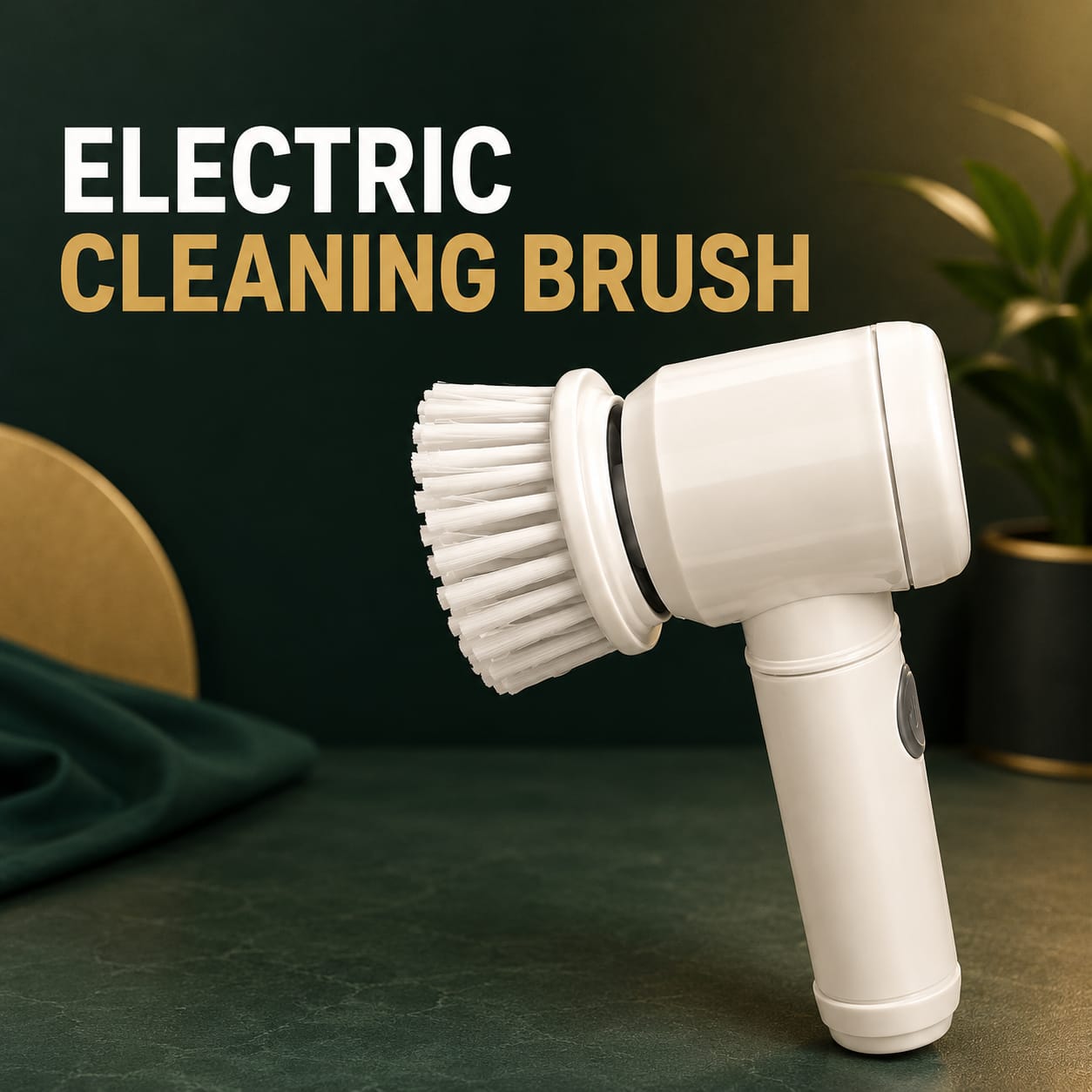 ELECTRIC CLEANING BRUSH WITH 3 BRUSH HEADS