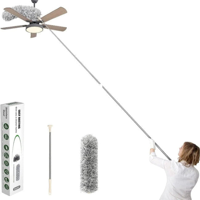MICROFIBER DUSTER WITH TELESCOPIC EXTENSION POLE