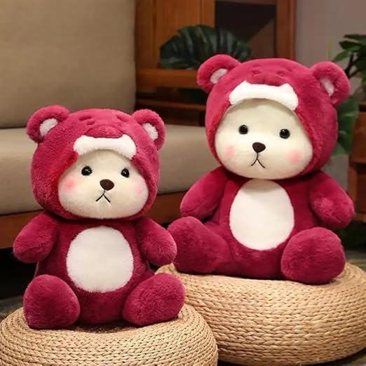 CUTE TEDDY STUFFED ANIMAL TOYS | RED