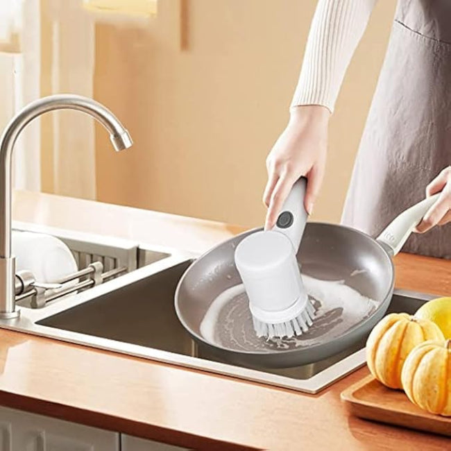 ELECTRIC CLEANING BRUSH WITH 3 BRUSH HEADS