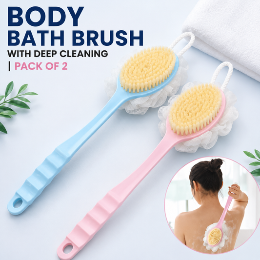 BODY BATH BRUSH WITH DEEP CLEANING | PACK OF 2