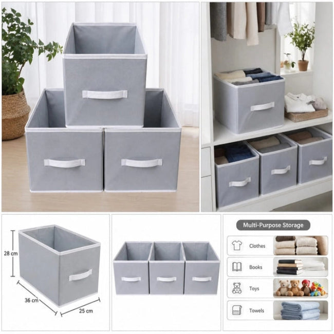 FOLDABLE CLOTH ORGANIZER | PACK OF 3