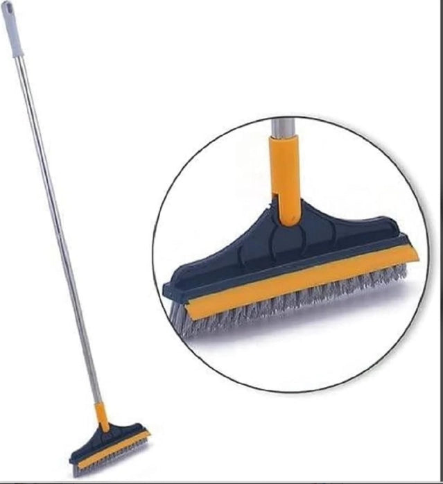 FLOOR SCRUB CLEANING BRUSH WIPER | 2 IN 1