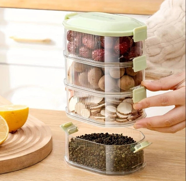 TRANSPARENT STORAGE BOXES | 4 LAYER
