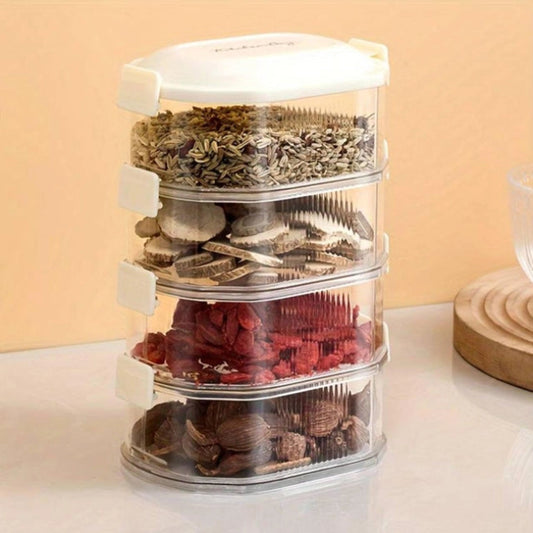 TRANSPARENT STORAGE BOXES | 4 LAYER
