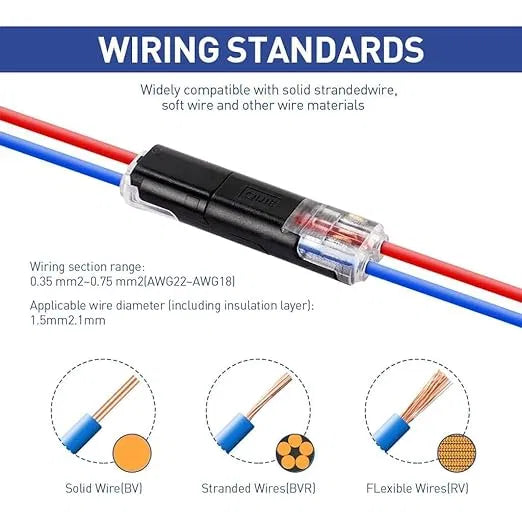 DOUBLE WIRE CONNECTORS | PACK OF 6