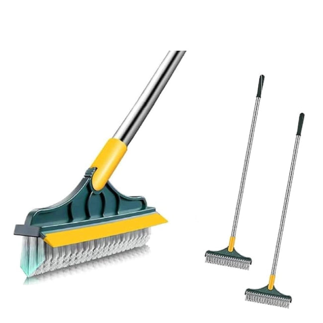 FLOOR SCRUB CLEANING BRUSH WIPER | 2 IN 1