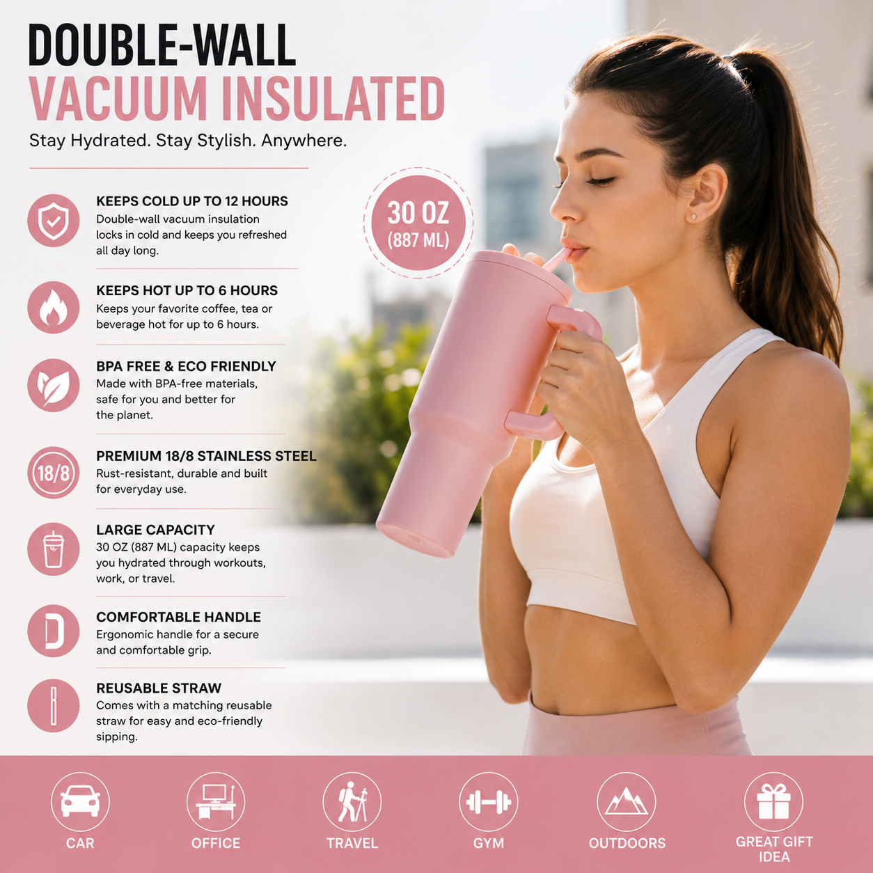 STAINLESS STEEL INSULATED TUMBLER